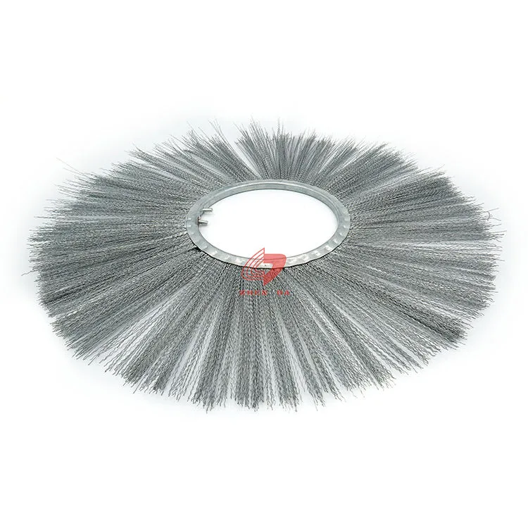 Flat-shaped Steel Wire Wafer Brush With Steel Core Ring