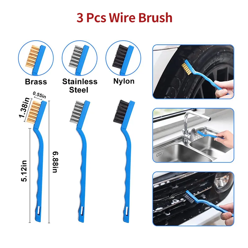 20 Pcs Car Detailing Brush Kit