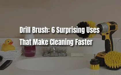 Drill Brush Set in the bathroom